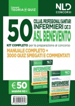 Concorso 50 INFERMIERI ASL BENEVENTO Manuale completo + Quiz Per la preparazione al concorso