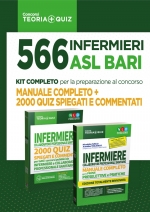 Concorso 566 Infermieri ASL BARI: Manuale Completo + 2000 Quiz Spiegati E Commentati