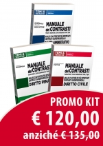 Kit 3 Manuali dei Contrasti: Civile, Penale e Amministrativo
