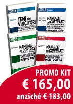 Kit 3 Manuali dei Contrasti: Civile, Penale e Amministrativo + Temi dei Vincitori