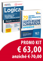 KIT CONCORSO GIUNTA REGIONE LOMBARDIA: 70 Assistenti Area Amministrativa cat. C + MANUALE DI LOGICA