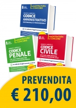 Kit 3 Codici: Civile, Penale, Amministrativo 2020