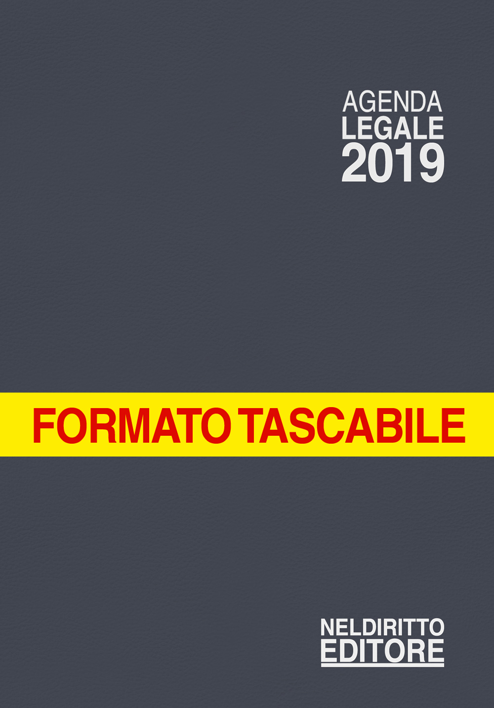 AGENDA LEGALE 2019 - Formato tascabile - colore GRIGIO