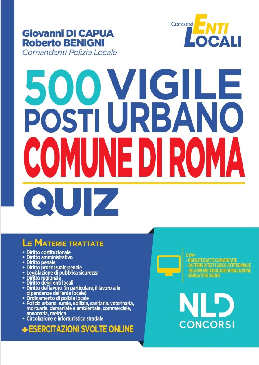 Concorso Comune Di Roma: Quiz Completo Per 500 Agenti Polizia Locale