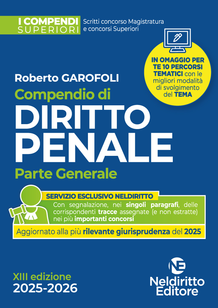 Compendio Superiore di Diritto Penale – Parte Generale 2025–2026